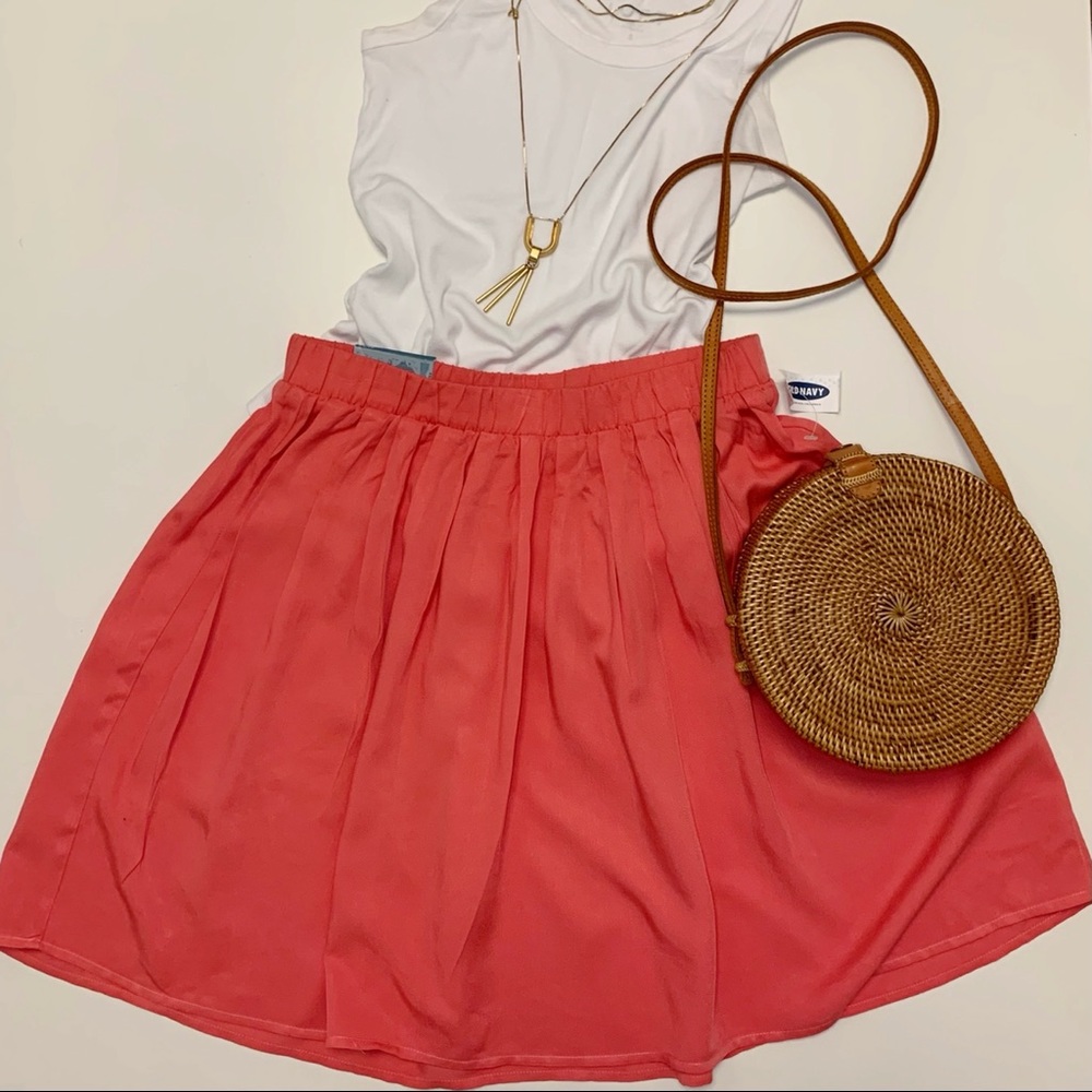 Old Navy Coral Summer Circle Skirt